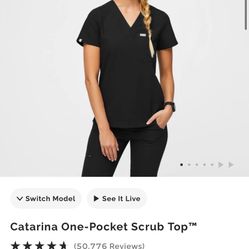 Figs Caterina Scrub Top 