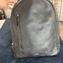 Lacoste Leather Backpack