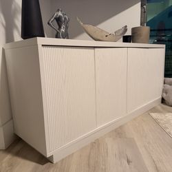 Cream Cabinet Tv Console 4 Drawer 