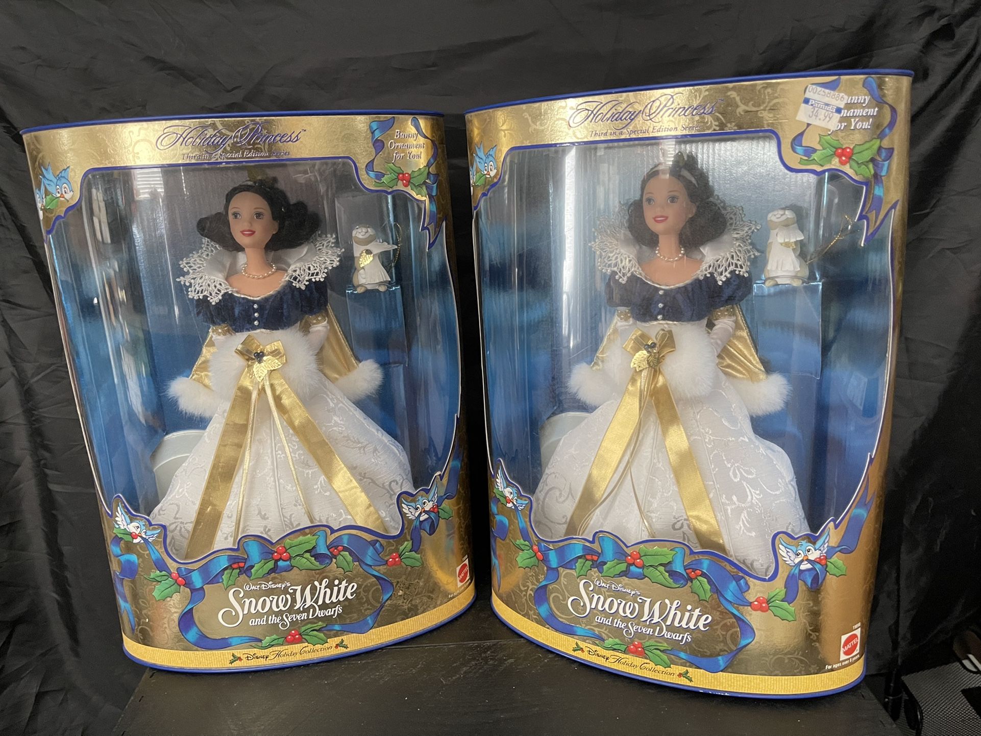 1998 Disney Holiday Princess Snow White Barbie Doll, NRFB 