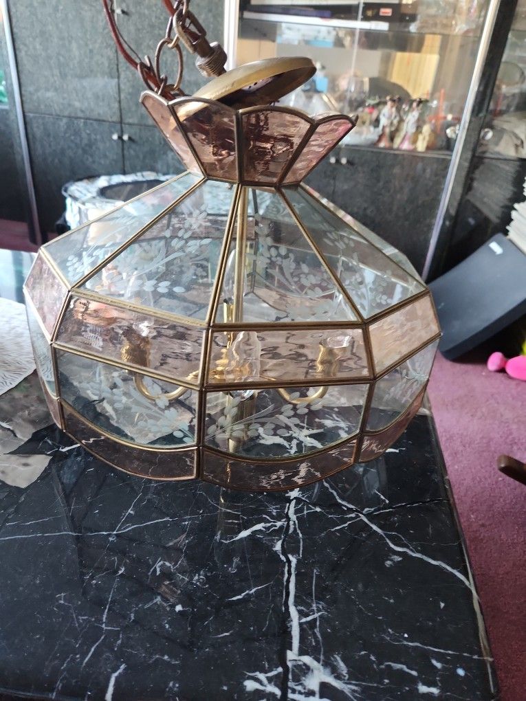 Glass Light Fixture 
