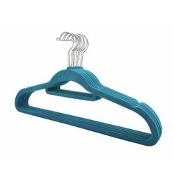 Uniware 10 Piece Blue Clothes Hanger Set