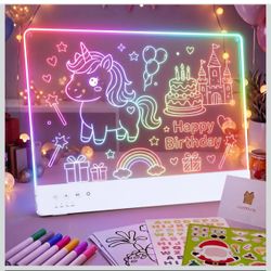 Brand new 16"Rechargeable LED Drawing Board for Kids Girl Birthday Gift