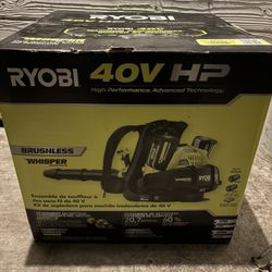 Ryobi Leaf Blower Backpack With 2 Battery’s And A Charger 