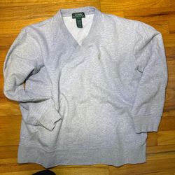 Vintage look grey polo ralph lauren sweatshirt 