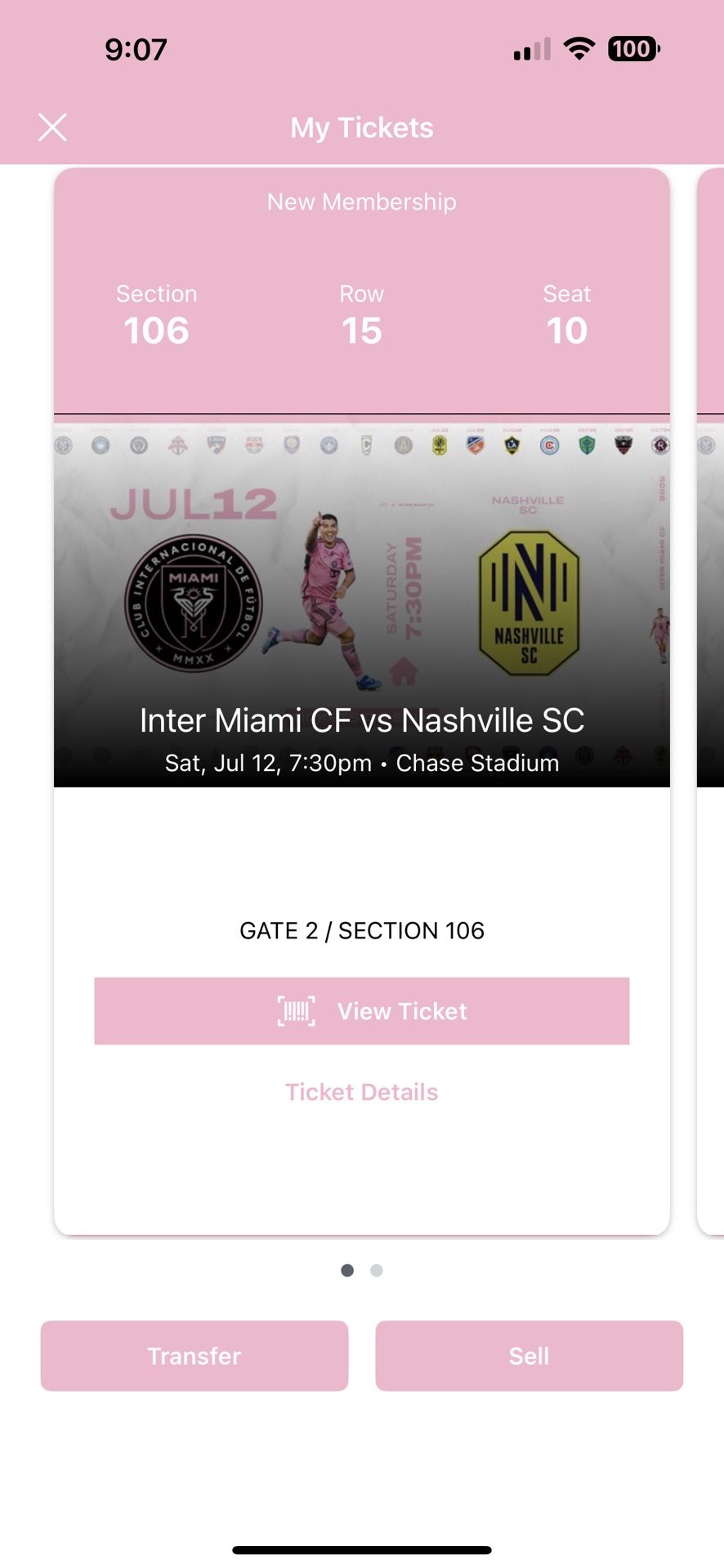 Inter Miami Game July 12 7:30 Pm