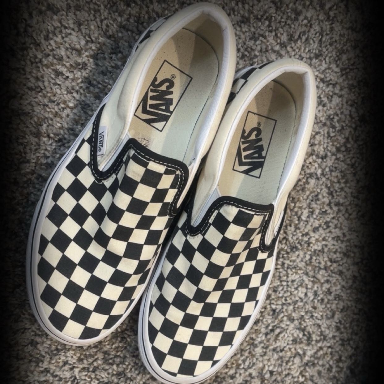 Vans Classic Slip-On Checkerboard Black/White – Men’s/Women’s