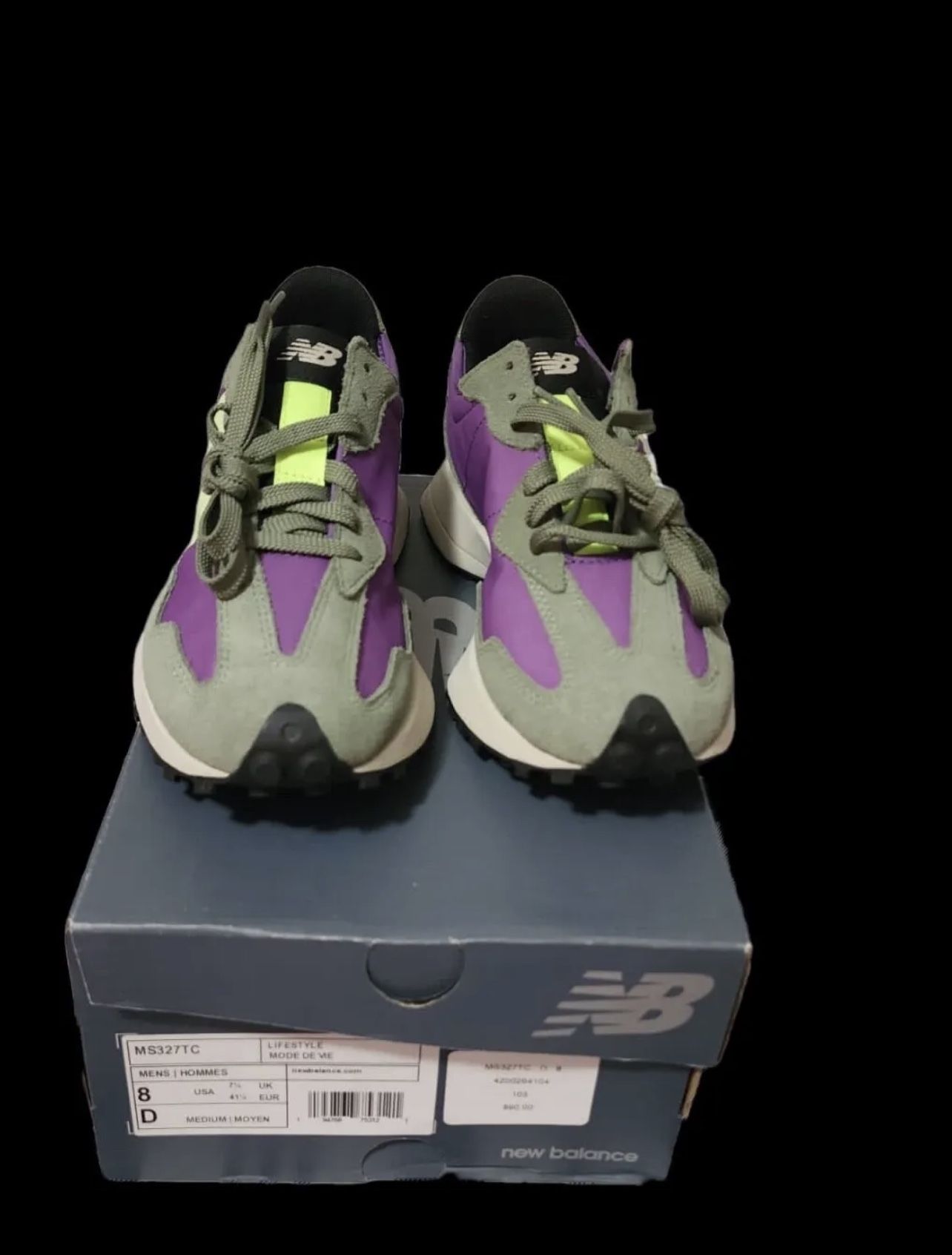 New Balance 327 Men's Shoes Sneakers MS327TC Purple D WIDTH WIDE