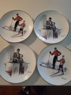 Norman Rockwell plates