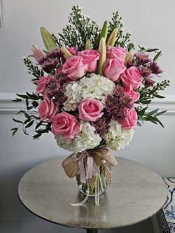 Fancy flower arrangements.