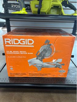 Ridgid 10in Dual Bevel Compound Miter Saw