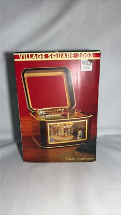 Mr. Christmas VTG Village Square Holiday Symphonium Music Player 2003