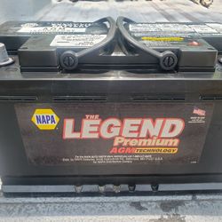 NAPA Legend  AGM  Battery Car Truck Perfect Condition  1yr Warranty 