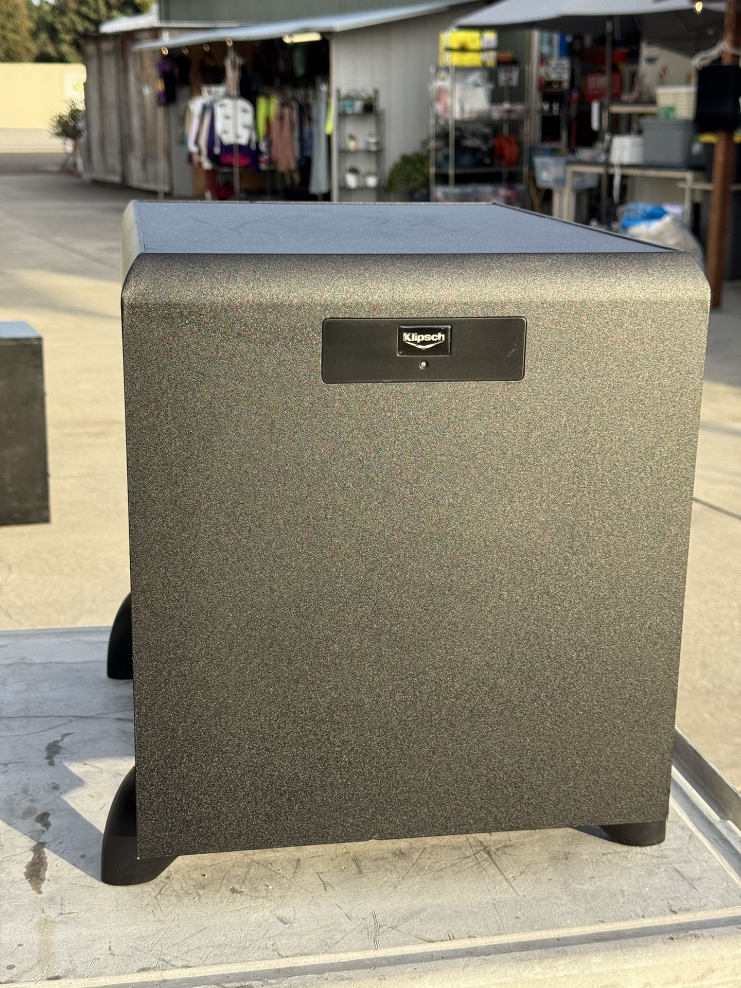 Klipsch SW-450 10" 450 Watt 4 OHM Down Firing Powered Subwoofer - Black