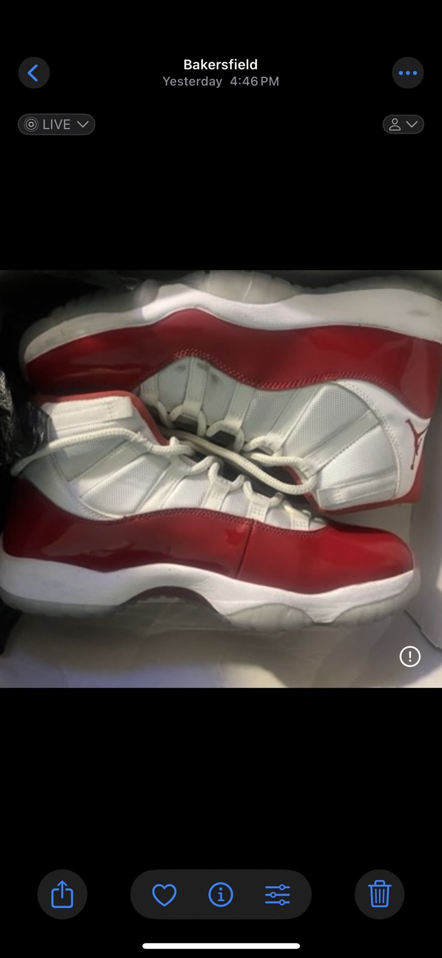 Air Jordan Cherry Red Size 11
