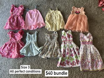 Baby Girl Dresses Size 3T Bundle $40 
