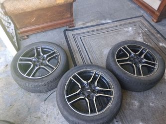 3 Mustang 18 inch rims