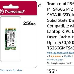 Transcend 256GB SATA III SSD, Internal Solid State Drive