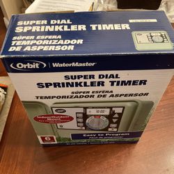 New In Box Orbit Water Sprinkler Master Indoor Outdoor 6 Zone Timer Model # 57881