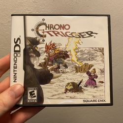 Chrono Trigger (Nintendo DS) Original Case with Rare Poster & Manual **NO GAME**