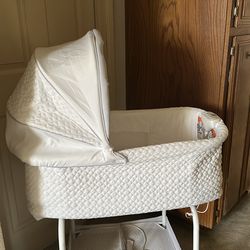 Brand New white baby bassinet