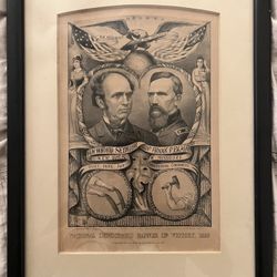 1868 Democratic Victory Banner Real/ Authentic