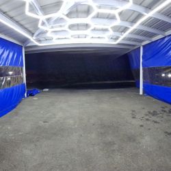 Custom-made tarpaulins are available.
