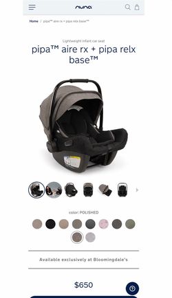 Nuna pipa™ aire rx + pipa relx base™