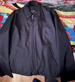 Vintage Structure Men's Black Full Zip Up  Jacket 