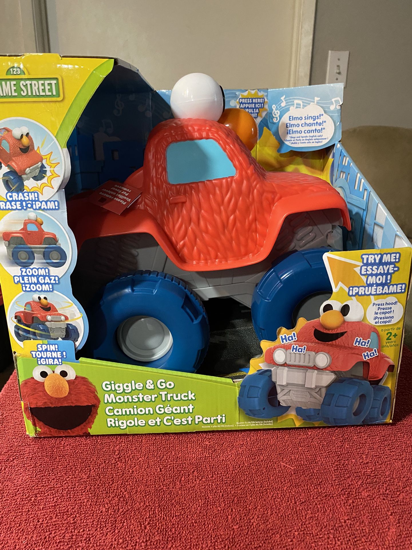 Elmo Sesame Street Giggle And Go Monster Truck 