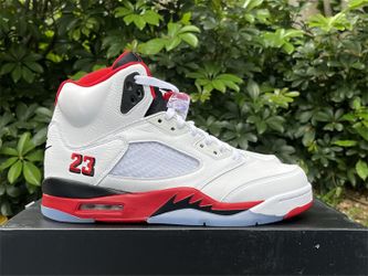 Air Jordan 5 Fire Red “Black Tongue”