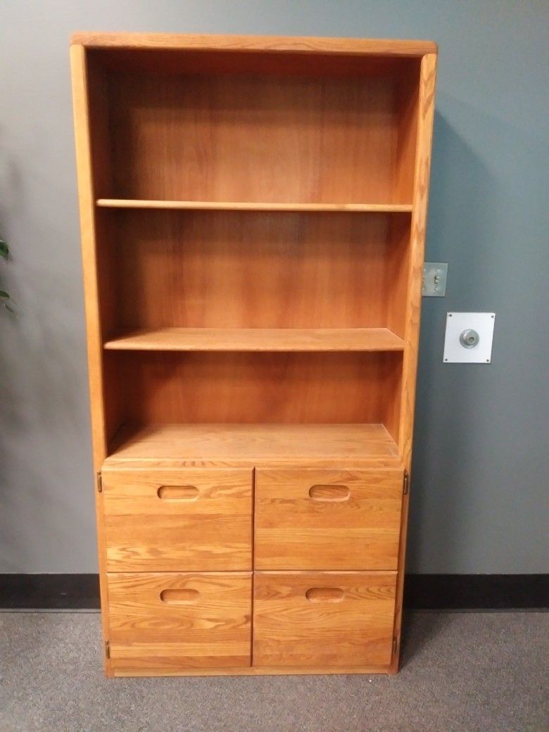 Wood Bookshelf/Cabinet