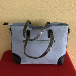 Shoulder/Crossbody Bag-Light Blue
