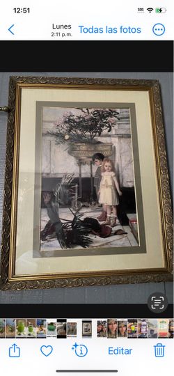 Framed Victorian-Style Children Art Print