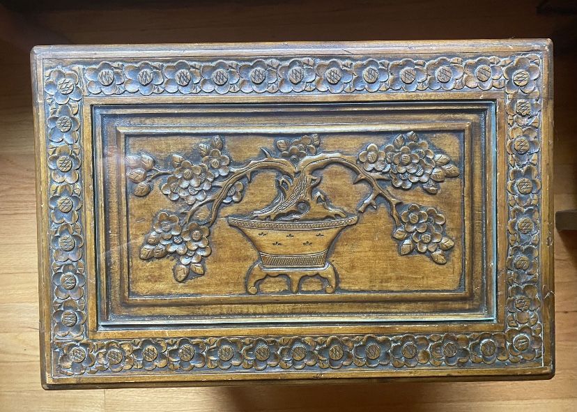 Antique Asian Inspired Side Table