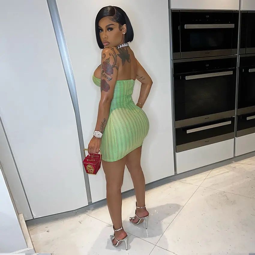 Backless Halter Dress