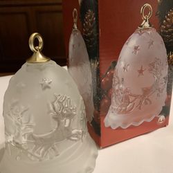 Mikasa Crystal "Silent Night" Glass Bell