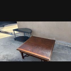  Coffee Table (4’ Square) N Tv Stand