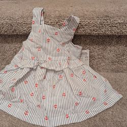 Baby Girl 3-piece outwear. Dress with hat. Carter's. New