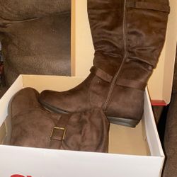 Avenue Brown Calf Height Boots 9W