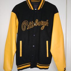 Pittsburgh Pirates Letterman Jacket Size Medium 