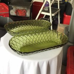 Avocado Weave Basket Bowls
