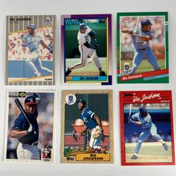 6 Bo Jackson Cards Including Future Stars Rookie Card