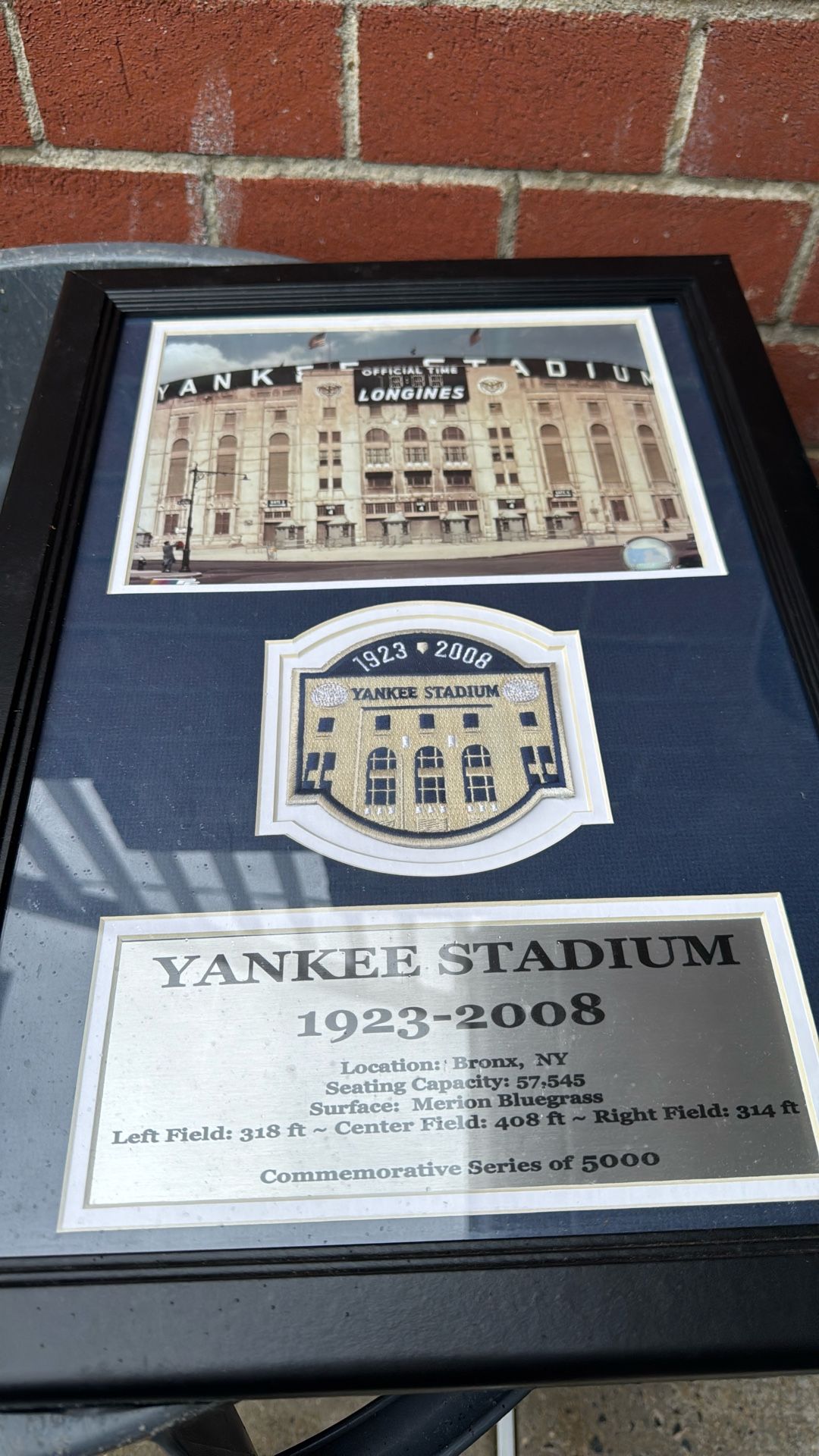 Original Yankee Stadium Commemorative Photo