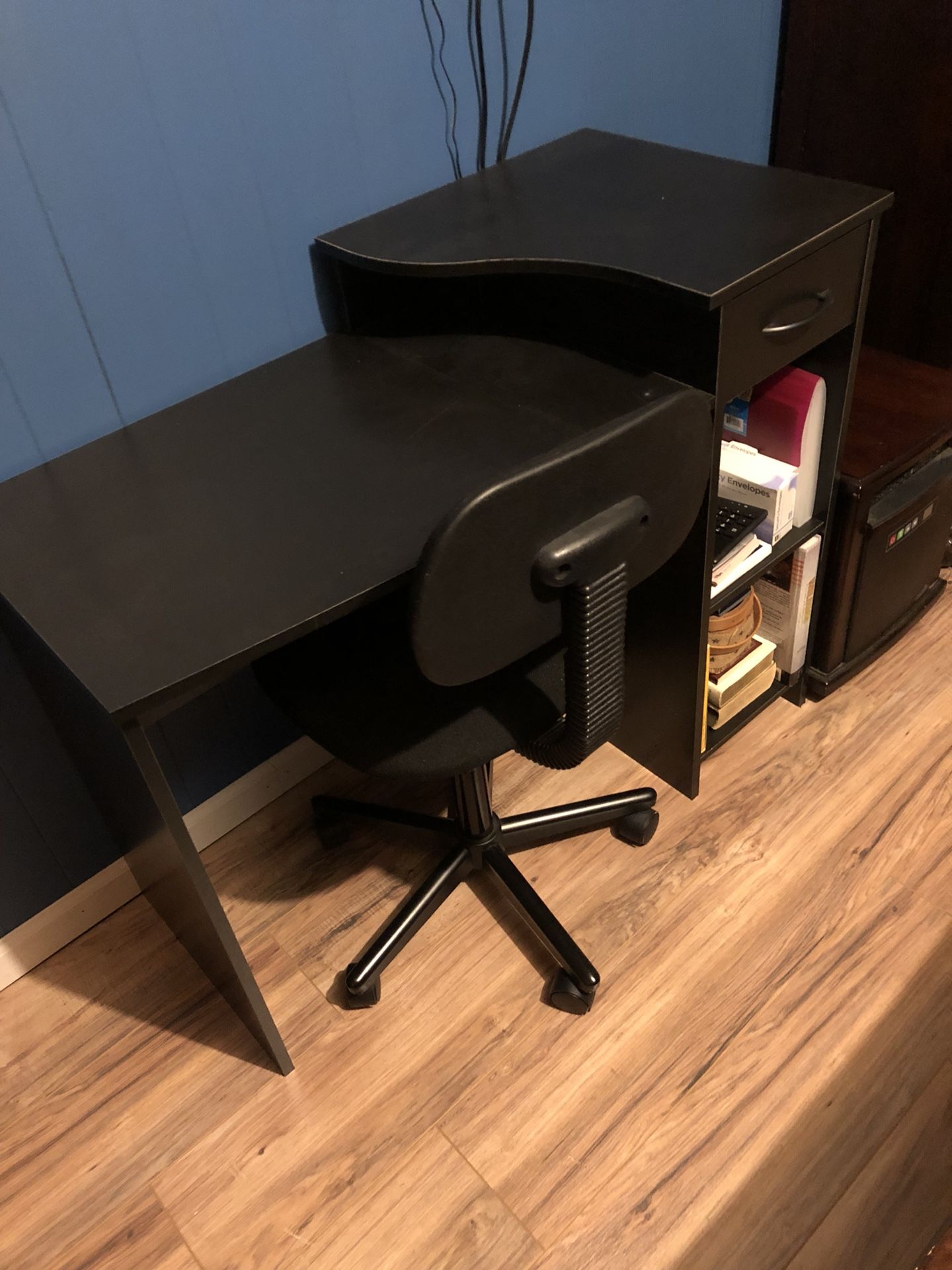 Desk and chair