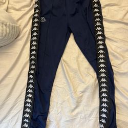 Kappa Jogger Pants Navy Size Medium