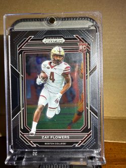 2023 Panini Prizm Draft Picks Zay Flowers #143 Silver Prizm (RC)