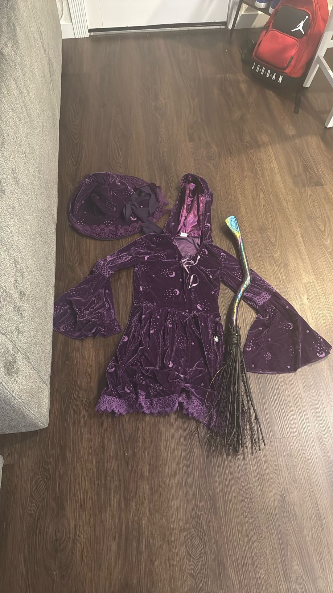 Purple Velvet Witch Costume
