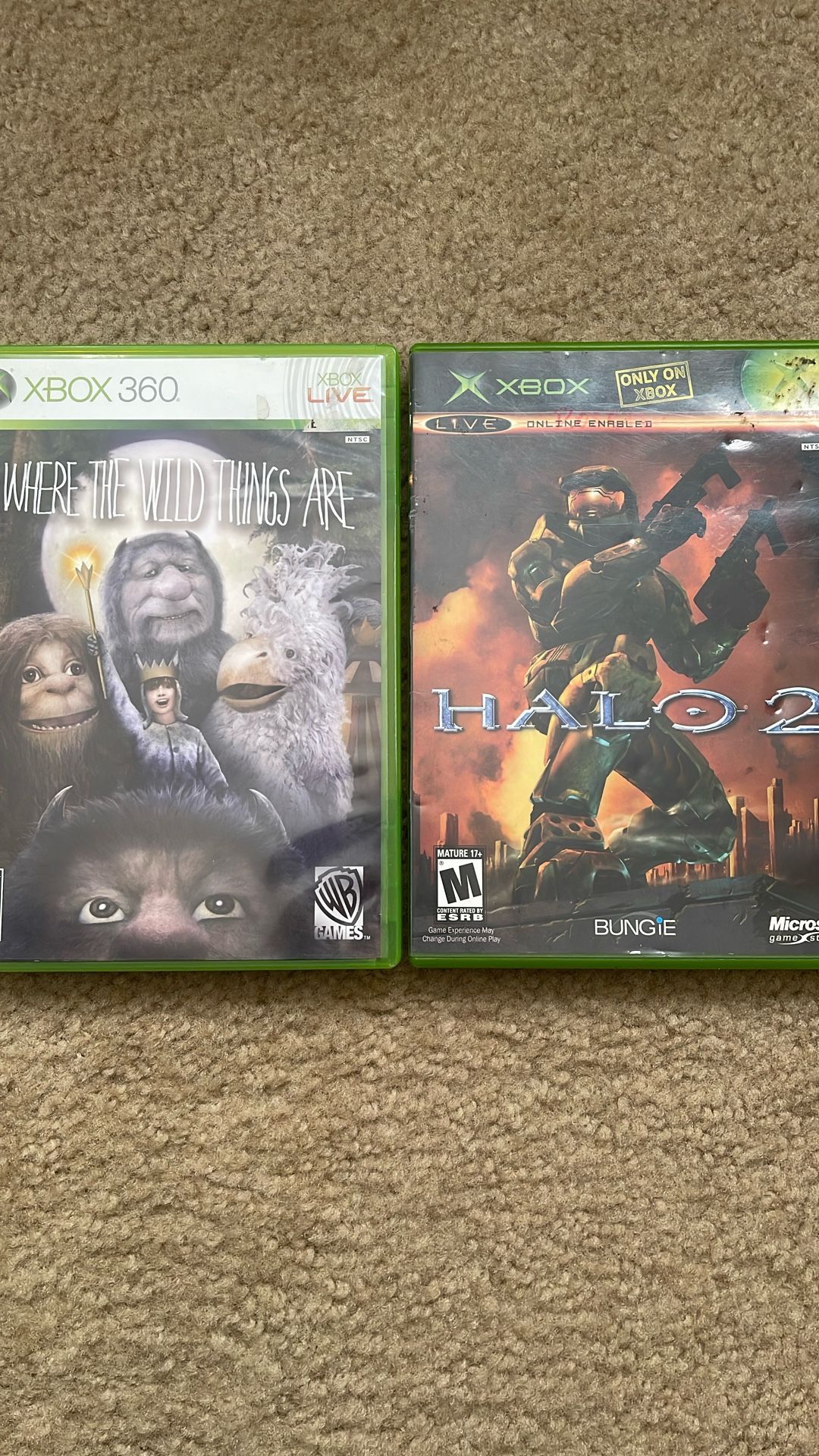 Halo 2 and Where The Wild Things Are - Xbox/Xbox One