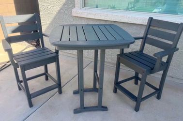 Outdoor Bar Height Table and Chair Set
